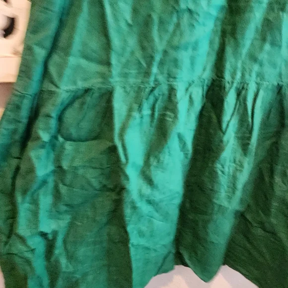 NATION LTD MIDI DRESS STRAPPY ORGANIC LINEN FRONT BUTTON SZ MEDIUM EUC - Picture 15 of 16